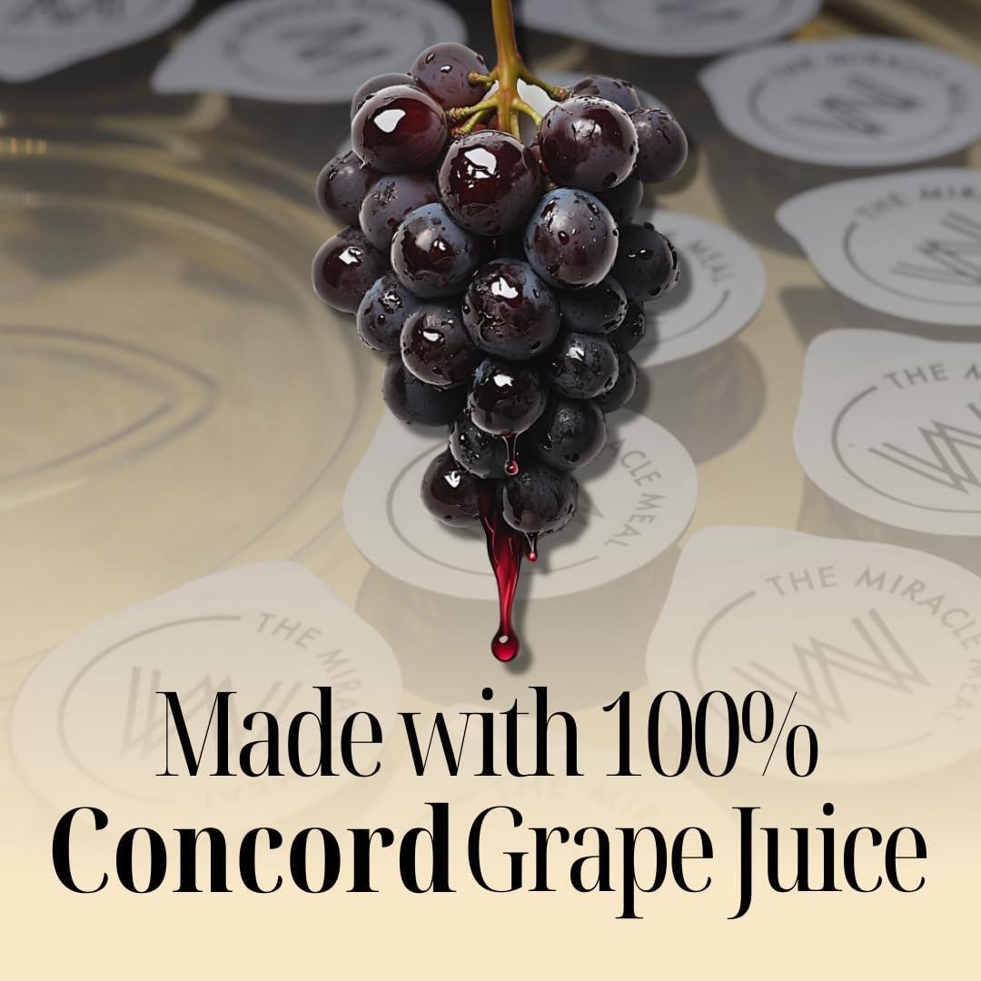 MM Pre Packaged Communion Plus Cups | Box of 100 with juice and wafer | by The Miracle Meal