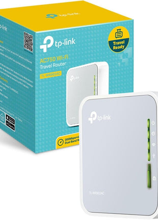 TP-Link AC750 Wireless Portable Nano Travel Router(TL-WR902AC) - Support Multiple Modes, WiFi Router/Hotspot/Bridge/Range Extender/Access Point/Client Modes, Dual Band WiFi, 1 USB 2.0 Port