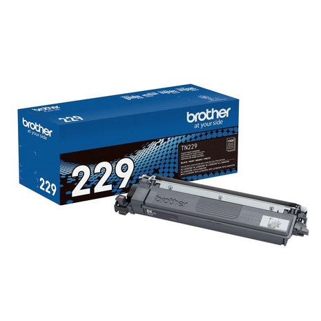 Brother Genuine TN229BK Black Standard Yield Printer Toner Cartridge - Print up to 1,500 Pages(1) | Brother Genuine TN229 Toner with smudge-free performance for HL-L3220CDW, HL-L3280CDW and MFC-L3720CDW
