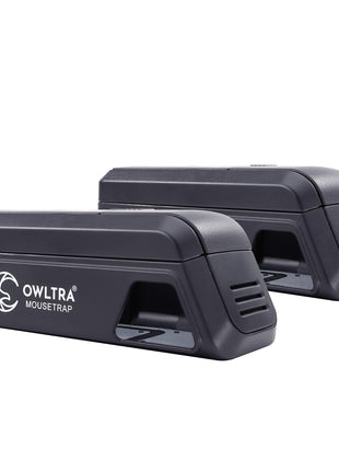 OWLTRA OW-2 Indoor Electric Mouse Trap 2 PCS, Instant Kill Rodent Zapper with Pet Safe Trigger, Black