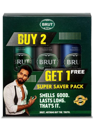 Brut Original, Musk and Ocean Deodorant Spray for Men, 200 ml (Buy 2 Get 1)