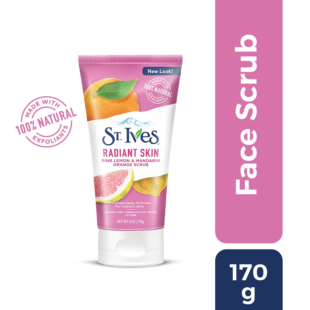 St. Ives Even and Bright Pink Lemon and Mandarin Orange Scrub 6 Fluid Ounce