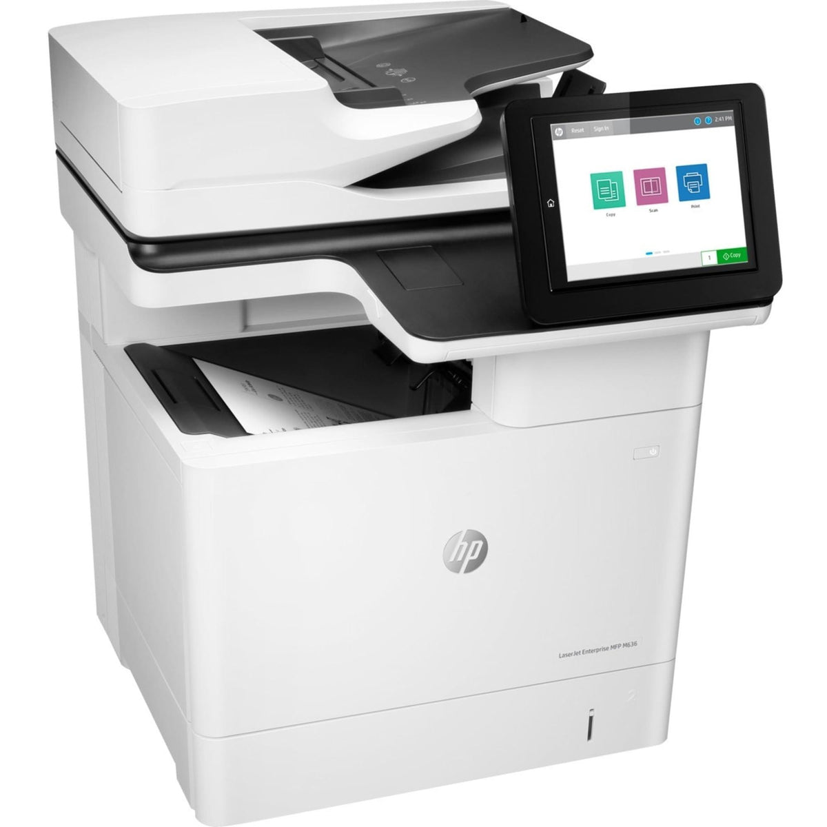HP LaserJet Enterprise MFP M636fh Monochrome All-in-One Printer with built-in Ethernet & 2-sided printing (7PT00A), White