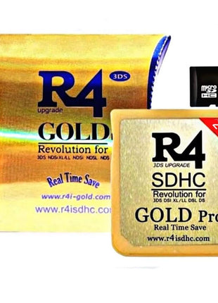 R4 SDHC Gold pro + USB Adapter KIT with 8 GB Micro SD Will Work ON DS DSI 2DS 3DS