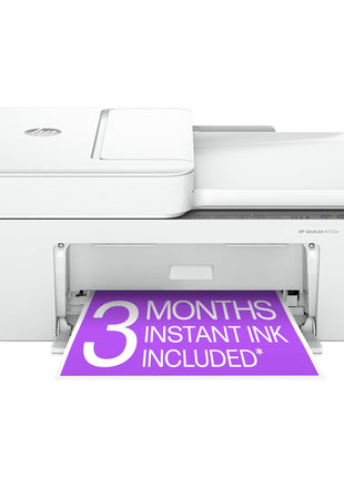 HP DeskJet 4255e Wireless All-in-One Color Inkjet Printer, Scanner, Copier, Best-for-Home, 3 Month Instant Ink Trial Included (588S6A)