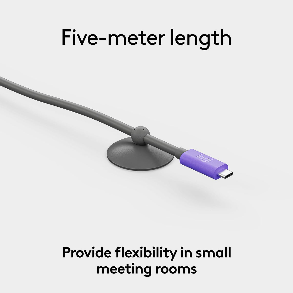 Logitech Active USB Cable | Single-Cable BYOD Connection with MeetUp 2 | Video Conferencing Accessory for Small Rooms