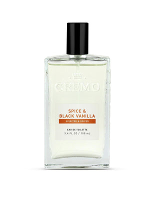Cremo Cologne For Men - Spice & Black Vanilla Mens Cologne Spray, An Explosion of Vibrant Spices, Dark Woods and Black Vanilla, Multi-Layered Signature Men's Fragrances, 3.4 Fl Oz