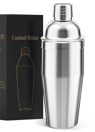 LUCKYGOOBO Cocktail Shaker,24oz Martini Shaker,Drink Shaker Mixer | Built-in Strainer,Professional Stainless Steel Margarita Mixer,Bartender Kit Gifts.
