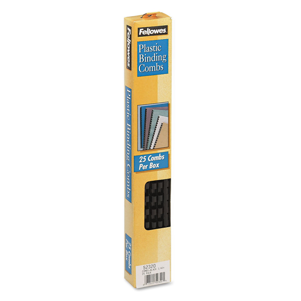 Fellowes 1/4in Black Binding Combs (25 Pack)