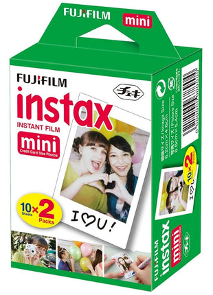 Fujifilm Instax Mini Film 20 Prints for Fuji 8 50s 25 7s 90 300, Full Color, Twin Pack
