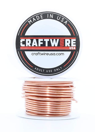 Solid Bare Copper Wire Round, Bright, Dead Soft, 28 Feet, 5OZ 14 Gauge (Choose 10 to 30 ga.)