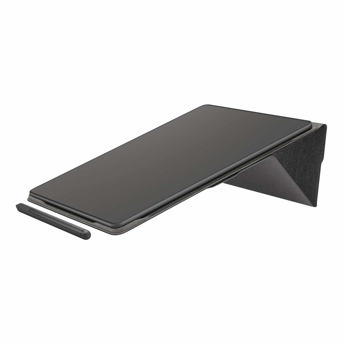 Amazon Kindle Scribe Fabric Folio Cover with Magnetic Attach, Sleek Protective Case - Black