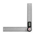 GemRed 82305 Digital Angle Finder GemRed Protractor Stainless steel 7inch 200mm (Black Button)