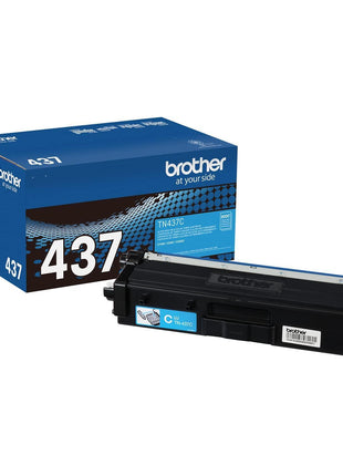 Brother Genuine TN437C Ultra High Yield Cyan Toner Cartridge, XL