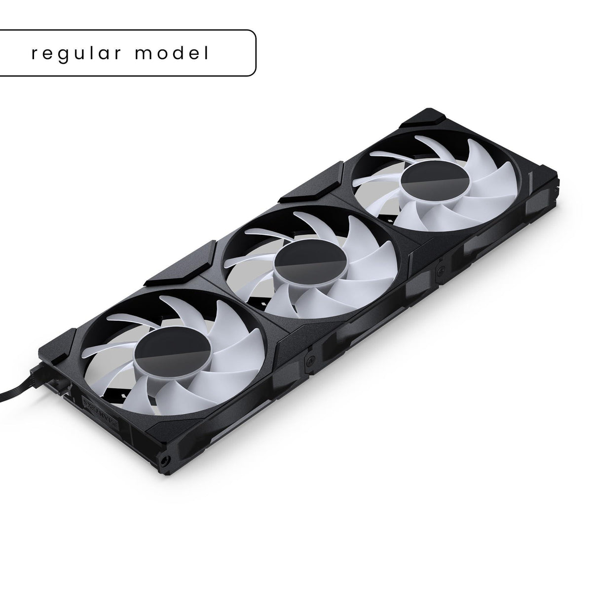 Phanteks M25-120 Gen2 Triple Pack, 3X 120mm ARGB High Performance Cooling Fans, Daisy-Chain Unified Fan Frame, Infinity Mirror hub, Single Cable Connection, Black