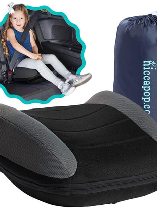 UberBoost Inflatable Booster Seat for Car, Travel Booster Seat, Black/Gray