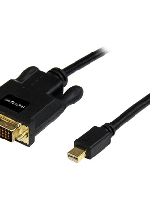 StarTech.com 3ft (0.9m) Mini DisplayPort to DVI Cable - Mini DP to DVI Adapter Cable - 1080p Video - Passive mDP 1.2 to DVI-D Single Link - mDP or Thunderbolt 1/2 Mac/PC to DVI Monitor (MDP2DVIMM3B)