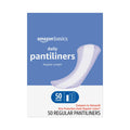Amazon Basics Daily Pantiliner, Regular Length, Pads for Women, Unscented, 50 Count (Previously Solimo)