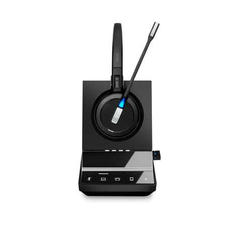 Sennheiser SDW 5016 (507016) Single-Sided Wireless DECT Headset for Desk Phone Softphone/PC& Mobile Phone Connection Dual Microphone Ultra Noise-Canceling, Black, 3 inches