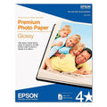 Epson Premium Photo Paper GLOSSY (8.5x11 Inches, 50 Sheets) (S041667),White