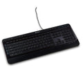 Verbatim Illuminated Wired Keyboard , Black