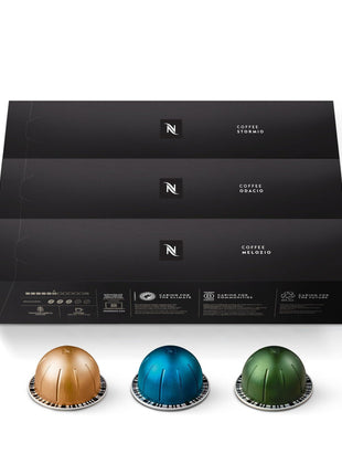 Nespresso Capsules Vertuo, Variety Pack, Medium and Dark Roast Coffee, 30 Count Coffee Pods, Brews 7.8 oz.