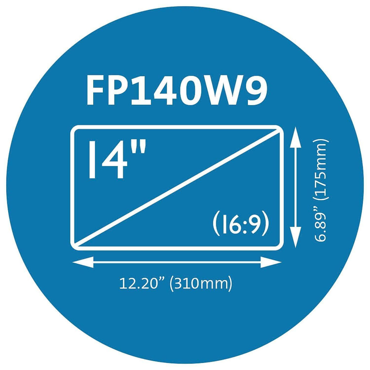 Kensington 14 inch Laptop Privacy Screen Laptop, 16:9 Laptop Screen Privacy Filter, Anti-Glare, Blue Ray Reduction, Compatible with HP/Dell/Acer/Asus/Samsung/Lenovo (K52793WW)