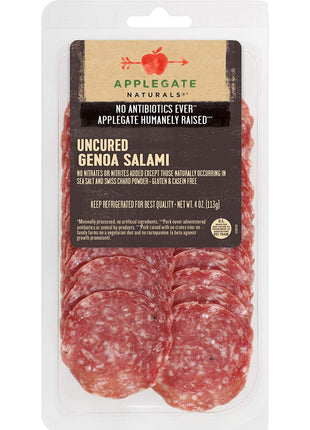 Applegate Natural Uncured Genoa Deli Salami, 4 Oz