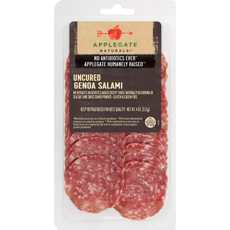 Applegate Natural Uncured Genoa Deli Salami, 4 Oz