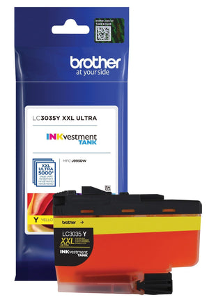 Brother Genuine LC3035Y, Single Pack Ultra High-Yield Yellow INKvestment Tank Ink Cartridge, Page Yield Up to 5,000 Pages, LC3035, Amazon Dash Replenishment Cartridge