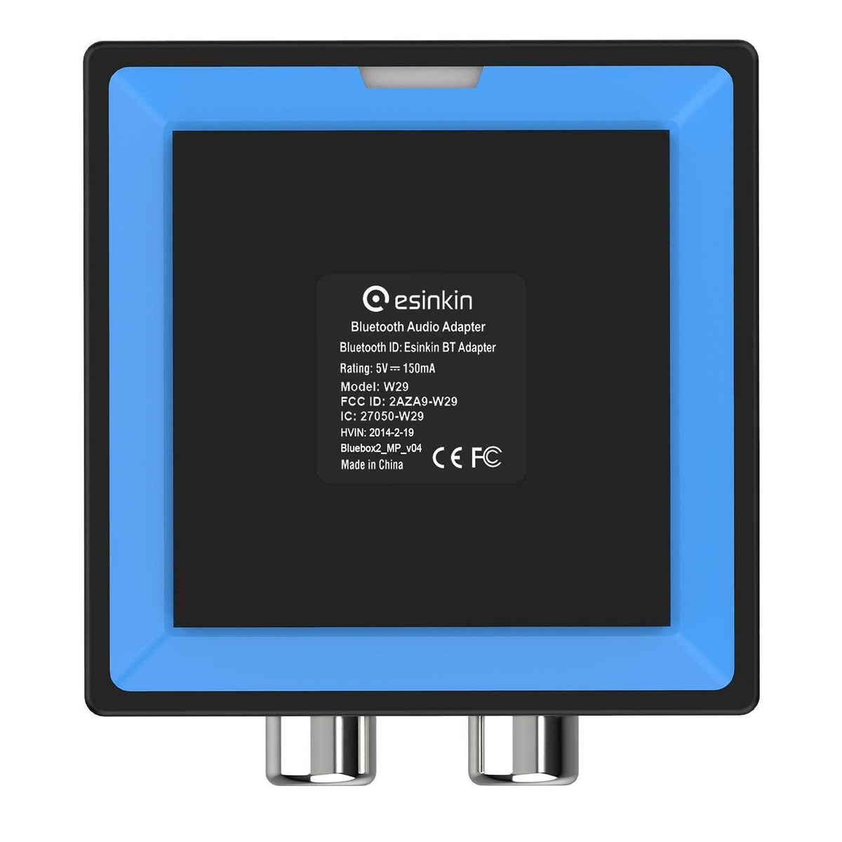 esinkin Bluetooth Audio Adapter for Music Streaming Sound System, Wireless Audio Adapter Works with Smartphones and Tablets, Bluetooth Receiver for Home Stereo