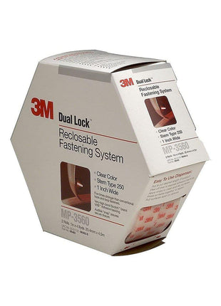 3M Dual Lock 1-Inch W x 176.4-Inch L Reclosable Hook and Loop Fasteners, Clear MP3560