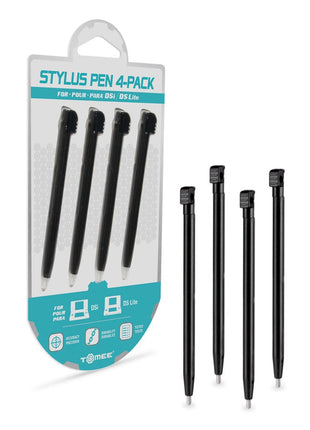 Tomee Stylus Pen Set (4-Pack) – Replacement Touch Screen Stylus for Nintendo DS Lite & DSi – Black