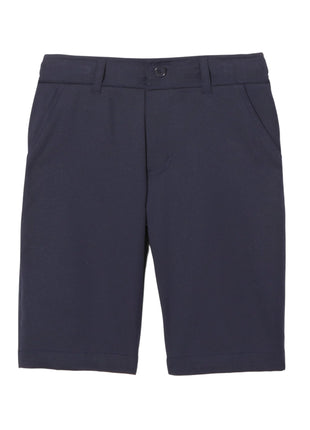 French Toast Boys' Big Flat Front Performance Stretch Short, Navy, 10