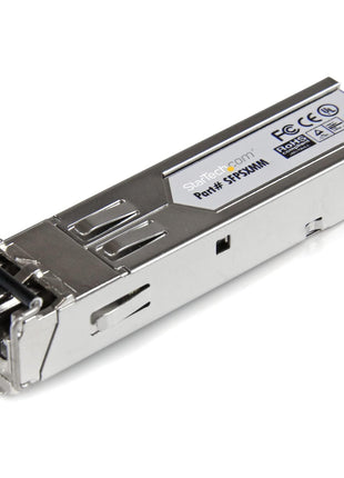 StarTech.com MSA Uncoded Compatible SFP Module - 1000BASE-SX - 1GbE Multi Mode Fiber (MMF) Optic Transceiver - 1GE Gigabit Ethernet SFP - LC 550m - 850nm - DDM, TAA (SFPSXMM)