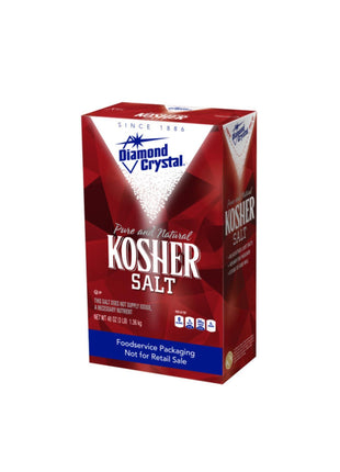 Diamond Crystal Kosher Salt – Full Flavor, No Additives - Pure and Natural Since 1886 (Restaurant Pack) - 3 Pound Box