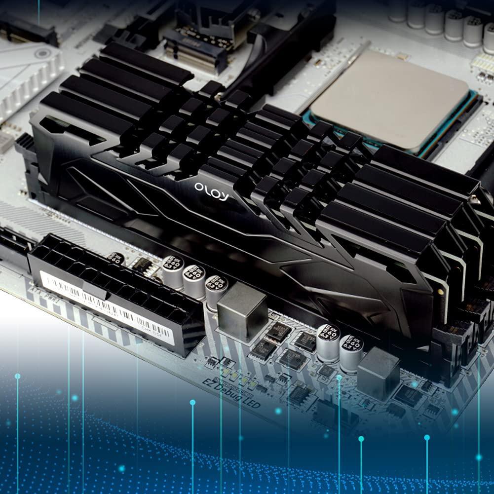 OLOy DDR4 RAM 32GB (2x16GB) 3200 MHz CL16 1.35V 288-Pin Desktop Gaming UDIMM (MD4U163216DJDA)