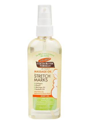 Palmer's Stretch Marks Massage Oil for Pregnancy & Weight Changes (3.4 Oz) | Pregnancy Skincare, Helps Moisturize & Soothe Dry, Itchy Skin During Pregnancy, Lightweight, Non-Greasy, 48hr Moisture