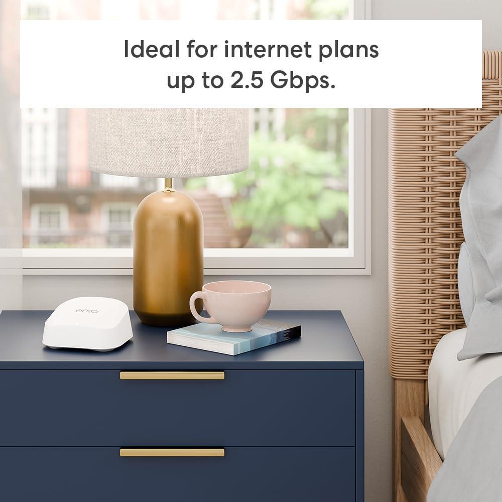 Amazon eero 7 dual-band mesh Wi-Fi 7 router (newest model) - Supports internet plans up to 2.5 Gbps, Coverage up to 6,000 sq. ft., 3-pack