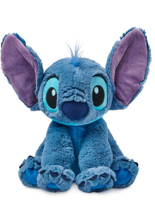 Disney Store Official Stitch Medium Soft Toy for Kids, Cuddly Character with Fuzzy Texture and Embroidered Details, Flexible Floppy Ears, Disney Plushy Suitable for All Ages