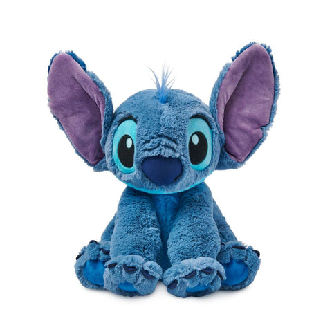 DISNEY STORE Official Stitch Medium Soft Toy for Kids, Cuddly Character with Fuzzy Texture and Embroidered Details, Flexible Floppy Ears, Disney Plushy Suitable for All Ages.