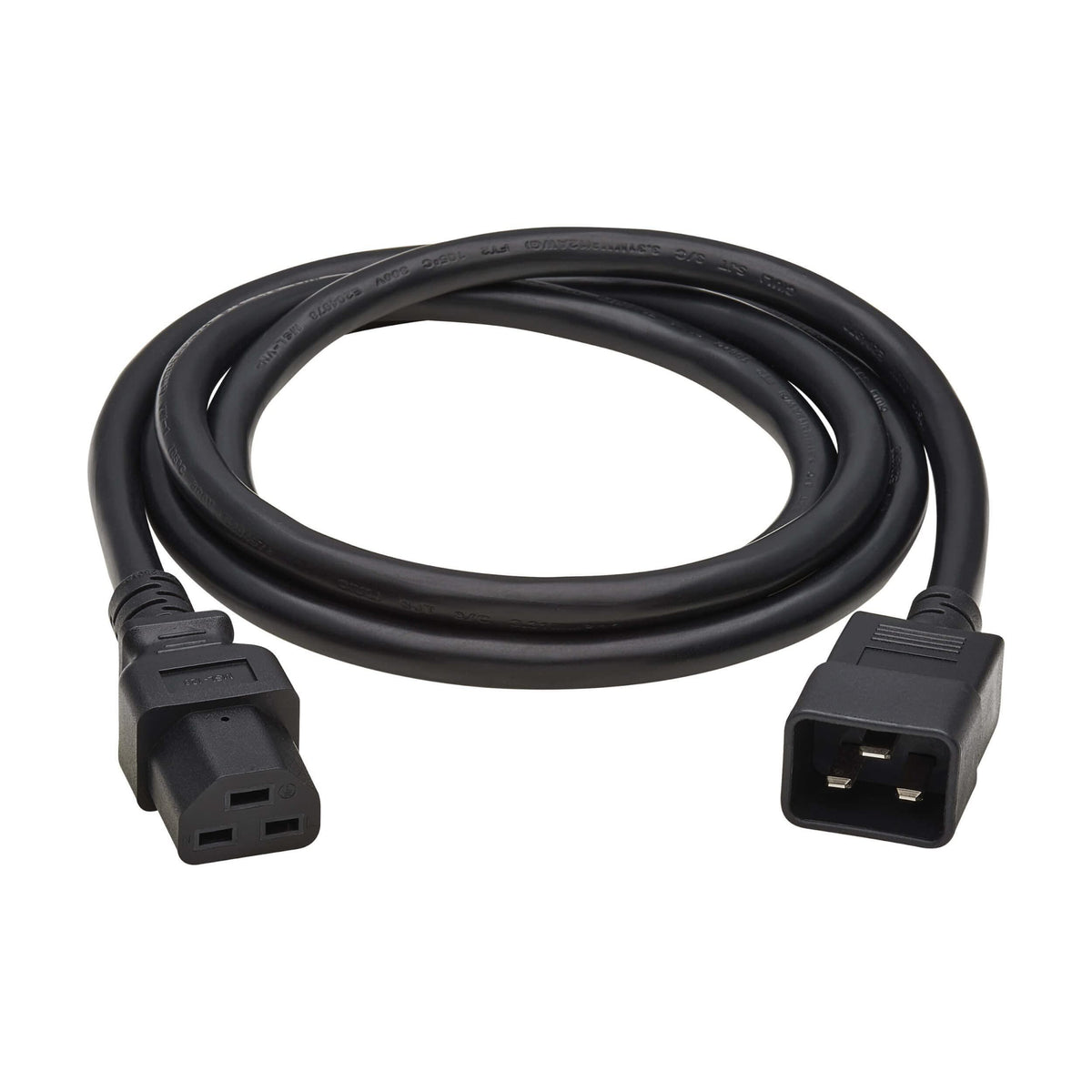 Tripp Lite C20 to C21 Power Extension Cord, 6 Feet / 1.8 Meters, 20 Amps, 250 Volts, 12 AWG, Heavy Duty Jacket, Black, IEC-320-C20 to IEC-320-C21, Manufacturer's Warranty (P035-006)