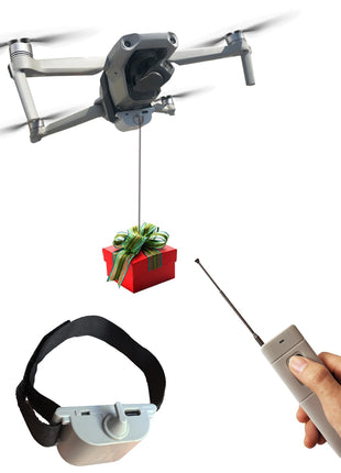 Universally Drone Airdrop System Release Device Payload Delivery Transport Drop, for DJI Mini5 Pro/Mini4/Mini3/Mini2/Air3/Air2/Air2S/Mavic4/Mavic3/ Mavic Series Drone Accessories (Airdropper Device)