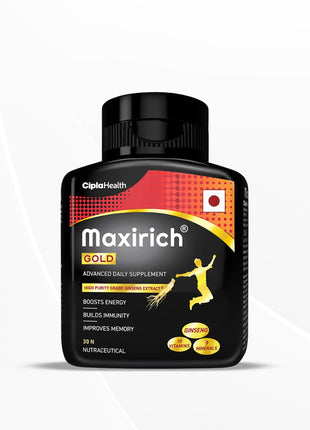 Cipla Maxirich Gold Daily Multivitamin 30 Softgels