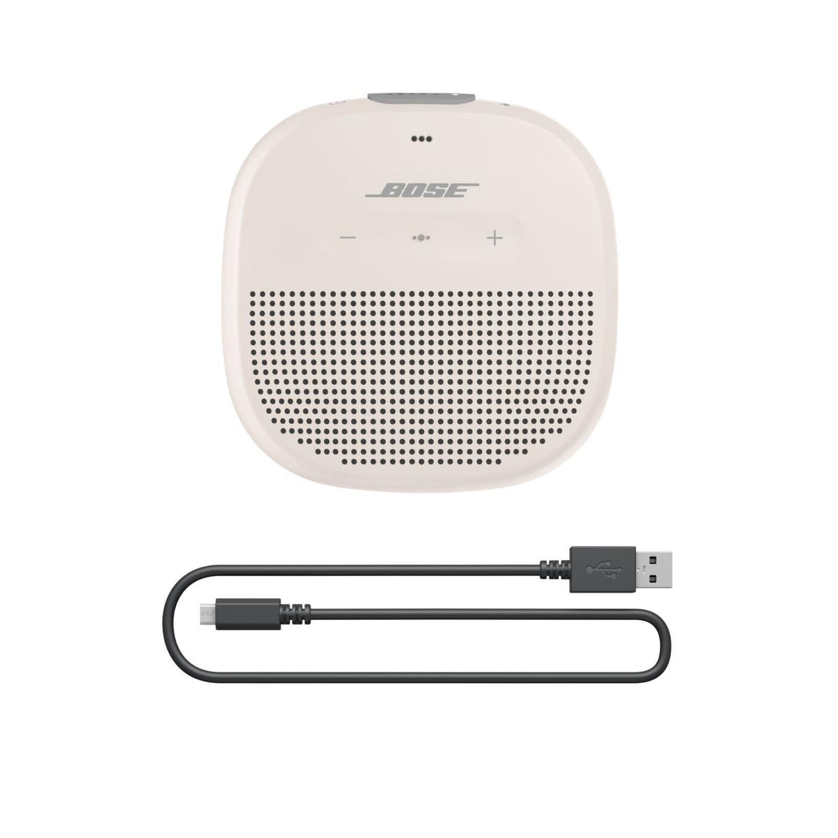 Bose SoundLink Micro Bluetooth Speaker: Small Portable Waterproof Speaker with Microphone, White Smoke