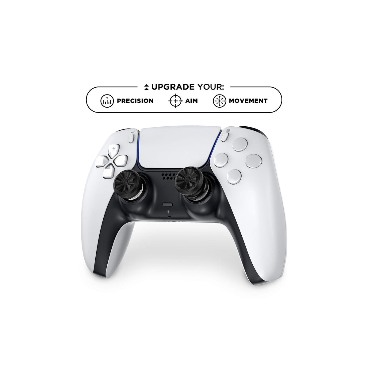 KontrolFreek Aim Boost Kit for PlayStation 5 (PS5) and PlayStation 4 (PS4) Controller | Includes Performance Thumbsticks and Precision Rings | Black Galaxy Edition