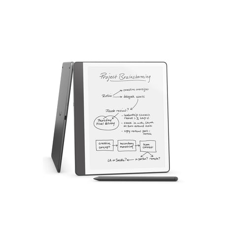 Amazon Kindle Scribe (64GB) - Your notes, documents and books, all in one place. With built-in AI notebook summarization. Includes Premium Pen - Tungsten