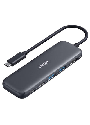 Anker USB C Hub, 5-in-1 USBC to HDMI Splitter with 4K Display, 1 x Powered USB-C 5Gbps & 2×Powered USB-A 3.0 5Gbps Data Ports for MacBook Pro, MacBook Air, Dell and More