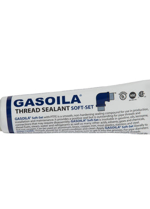 Gasoila Soft-Set Pipe Thread Sealant – Non-Hardening Paste for Metal & Plastic, 2 oz Tube – Reliable Leak Prevention, Drip-Resistant, Temp Range -100 to 600°F, Made in USA