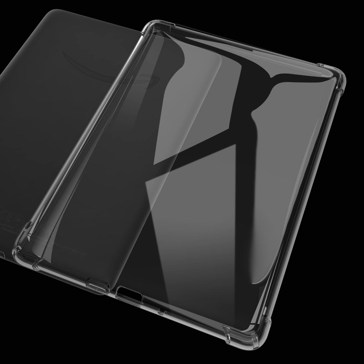 SFFINE Clear Case Compatible for 6.8" Kindle Paperwhite 11th Generation 2021 and Paperwhite Signature Edition,Thin Slim Lightweight Scratch Proof Silicone Rubber TPU Cover (Transparent)